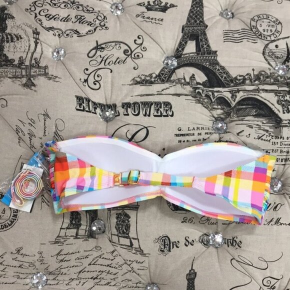 Bleu by Rod Beattie Plaid Bikini Top - Picture 6 of 8